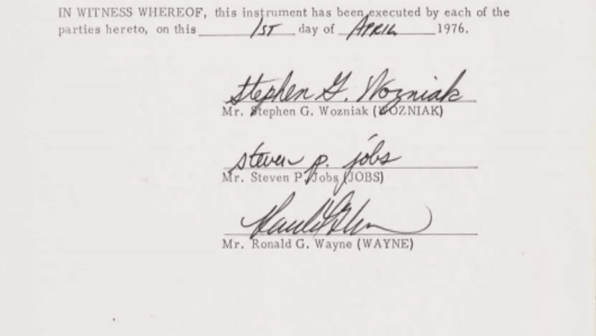 Sotheby's to auction founding Apple document - Updated