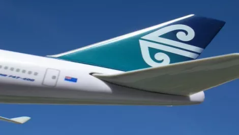 Air new zealand plane tail