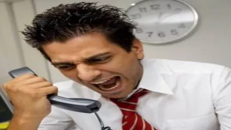 Call centre angry