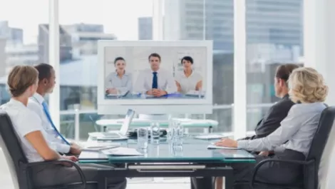Video conferencing office