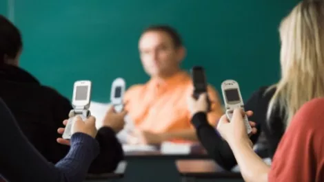 Texting in class