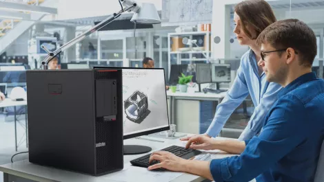 Thinkstation p620 lifestyle photo manufacturing