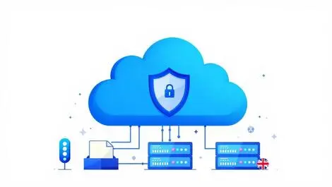 Secure cloud network servers digital files uk flag data protection