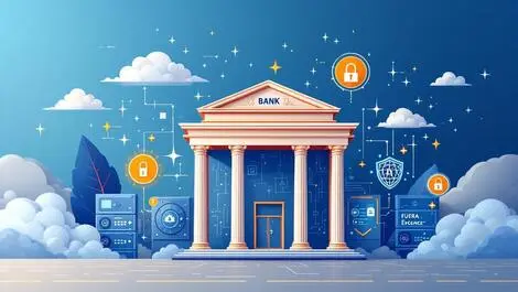Indonesian bank modern building digital clouds secure ai integration