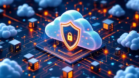 Digital shield over cloud servers computer endpoints enterprise it ai security