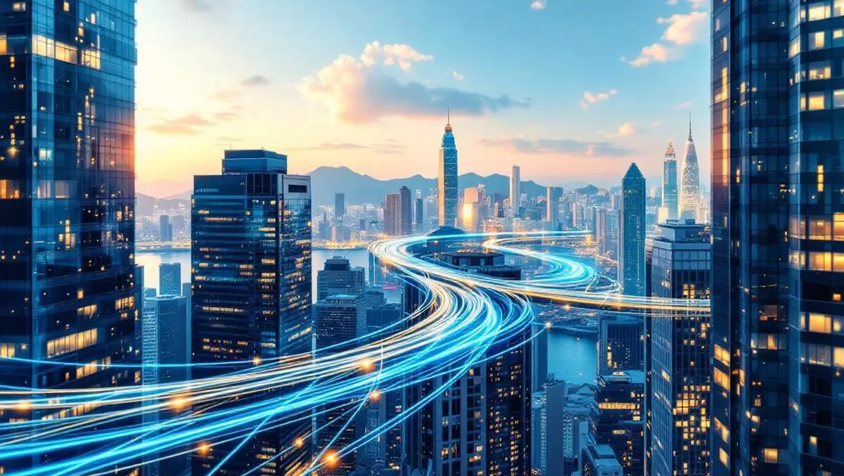 Hong kong financial district fiber optic cables ultra low latency data transmission