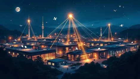 Night research campus uk taiwan 6g optical links satellites