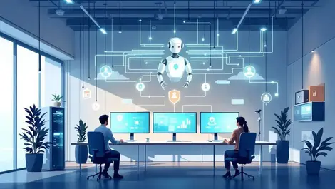 Japanese enterprise office ai rollout cybersecurity robot servers